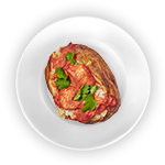 Baked Potato With Chicken Tikka 