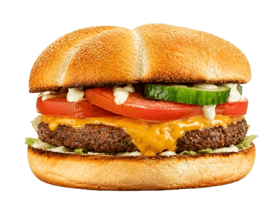 Juicy Burger served at Spices Charcoal Grill Takeaway in Airdrie